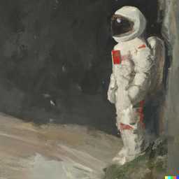 an astronaut, painting by Andrew Newell Wyeth generated by DALL·E 2